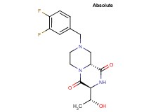 (3S,9aR)-8-(3,4-difluorobenzyl)-3-[(1R)-1-hydroxyethyl]tetrahydro-2H-pyrazino[1,2-a]pyrazine-1,4(3H,6H)-dione