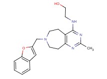 2-{[7-(1-benzofuran-2-ylmethyl)-2-methyl-6,7,8,9-tetrahydro-5H-pyrimido[4,5-d]azepin-4-yl]amino}ethanol