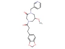 4-[3-(1,3-benzodioxol-5-yl)propanoyl]-6-methoxy-1-(3-pyridinylmethyl)-1,4-diazepan-2-one