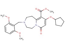 methyl 9-(cyclopentyloxy)-3-(2,6-dimethoxybenzyl)-7-oxo-1,2,3,4,5,7-hexahydropyrido[1,2-d][1,4]diazepine-10-carboxylate