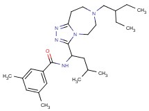 N-{1-[7-(2-ethylbutyl)-6,7,8,9-tetrahydro-5H-[1,2,4]triazolo[4,3-d][1,4]diazepin-3-yl]-3-methylbutyl}-3,5-dimethylbenzamide