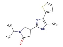 1-isopropyl-4-[5-methyl-4-(2-thienyl)-1H-imidazol-2-yl]-2-pyrrolidinone trifluoroacetate