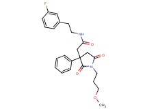 N-[2-(3-fluorophenyl)ethyl]-2-[1-(3-methoxypropyl)-2,5-dioxo-3-phenyl-3-pyrrolidinyl]acetamide