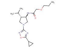 N-[(3R*,4S*)-1-(5-cyclopropyl-1,2,4-oxadiazol-3-yl)-4-isopropyl-3-pyrrolidinyl]-2-propoxyacetamide