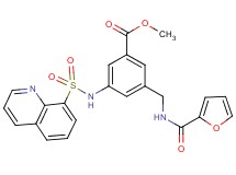 methyl 3-[(2-furoylamino)methyl]-5-[(8-quinolinylsulfonyl)amino]benzoate