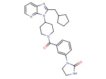 1-[3-({4-[2-(cyclopentylmethyl)-3H-imidazo[4,5-b]pyridin-3-yl]-1-piperidinyl}carbonyl)phenyl]-2-imidazolidinone