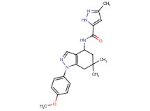 N-[1-(4-methoxyphenyl)-6,6-dimethyl-4,5,6,7-tetrahydro-1H-indazol-4-yl]-3-methyl-1H-pyrazole-5-carboxamide