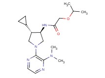 N-{(3R*,4S*)-4-cyclopropyl-1-[3-(dimethylamino)-2-pyrazinyl]-3-pyrrolidinyl}-2-isopropoxyacetamide