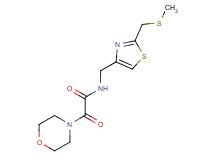 N-({2-[(methylthio)methyl]-1,3-thiazol-4-yl}methyl)-2-morpholin-4-yl-2-oxoacetamide