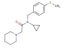N-cyclopropyl-N-[4-(methylthio)benzyl]-2-piperidin-1-ylacetamide