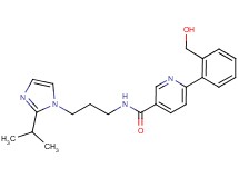6-[2-(hydroxymethyl)phenyl]-N-[3-(2-isopropyl-1H-imidazol-1-yl)propyl]nicotinamide