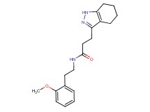 N-[2-(2-methoxyphenyl)ethyl]-3-(4,5,6,7-tetrahydro-1H-indazol-3-yl)propanamide