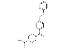 4-{4-[(pyridin-2-ylthio)methyl]benzoyl}piperazine-1-carboxamide