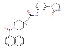 6-(1-naphthoyl)-N-[3-(2-oxo-1-imidazolidinyl)phenyl]-6-azaspiro[2.5]octane-1-carboxamide