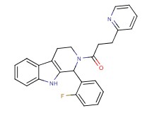 1-(2-fluorophenyl)-2-[3-(2-pyridinyl)propanoyl]-2,3,4,9-tetrahydro-1H-beta-carboline