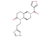 (4aS*,8aR*)-6-(3-furoyl)-1-[2-(1H-imidazol-4-yl)ethyl]octahydro-1,6-naphthyridin-2(1H)-one