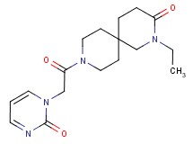 2-ethyl-9-[(2-oxopyrimidin-1(2H)-yl)acetyl]-2,9-diazaspiro[5.5]undecan-3-one