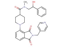 1-[1,3-dioxo-2-(4-pyridinylmethyl)-2,3-dihydro-1H-isoindol-4-yl]-N-(2-hydroxy-2-phenylethyl)-N-methyl-4-piperidinecarboxamide