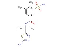 3-(aminosulfonyl)-N-[1-(5-amino-1,3,4-thiadiazol-2-yl)-1-methylethyl]-4,5-dimethylbenzamide
