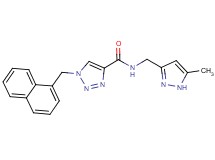 N-[(5-methyl-1H-pyrazol-3-yl)methyl]-1-(1-naphthylmethyl)-1H-1,2,3-triazole-4-carboxamide