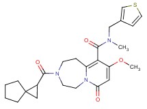 9-methoxy-N-methyl-7-oxo-3-(spiro[2.4]hept-1-ylcarbonyl)-N-(3-thienylmethyl)-1,2,3,4,5,7-hexahydropyrido[1,2-d][1,4]diazepine-10-carboxamide