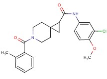 N-(3-chloro-4-methoxyphenyl)-6-(2-methylbenzoyl)-6-azaspiro[2.5]octane-1-carboxamide