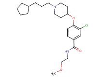 3-chloro-4-{[1-(3-cyclopentylpropyl)-4-piperidinyl]oxy}-N-(2-methoxyethyl)benzamide