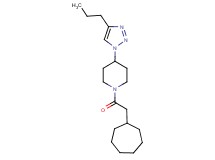 1-(cycloheptylacetyl)-4-(4-propyl-1H-1,2,3-triazol-1-yl)piperidine