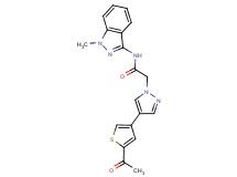 2-[4-(5-acetyl-3-thienyl)-1H-pyrazol-1-yl]-N-(1-methyl-1H-indazol-3-yl)acetamide