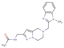 N-({5-[(1-methyl-1H-benzimidazol-2-yl)methyl]-4,5,6,7-tetrahydropyrazolo[1,5-a]pyrazin-2-yl}methyl)acetamide