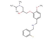 1-(5-{[(2-fluorobenzyl)amino]methyl}-2-methoxyphenoxy)-3-[isopropyl(methyl)amino]-2-propanol