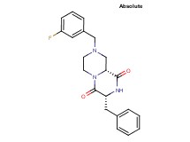 (3R,9aR)-3-benzyl-8-(3-fluorobenzyl)tetrahydro-2H-pyrazino[1,2-a]pyrazine-1,4(3H,6H)-dione