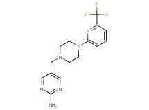 5-({4-[6-(trifluoromethyl)pyridin-2-yl]piperazin-1-yl}methyl)pyrimidin-2-amine