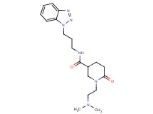 N-[3-(1H-1,2,3-benzotriazol-1-yl)propyl]-1-[2-(dimethylamino)ethyl]-6-oxo-3-piperidinecarboxamide