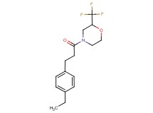 4-[3-(4-ethylphenyl)propanoyl]-2-(trifluoromethyl)morpholine