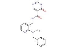 N-({2-[benzyl(methyl)amino]pyridin-3-yl}methyl)-6-oxo-1,6-dihydropyrimidine-5-carboxamide