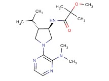 N-{rel-(3R,4S)-1-[3-(dimethylamino)-2-pyrazinyl]-4-isopropyl-3-pyrrolidinyl}-2-methoxy-2-methylpropanamide hydrochloride