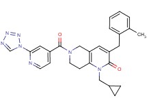 1-(cyclopropylmethyl)-3-(2-methylbenzyl)-6-[2-(1H-tetrazol-1-yl)isonicotinoyl]-5,6,7,8-tetrahydro-1,6-naphthyridin-2(1H)-one