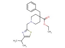 ethyl 4-benzyl-1-[(4-isopropyl-1,3-thiazol-2-yl)methyl]-4-piperidinecarboxylate