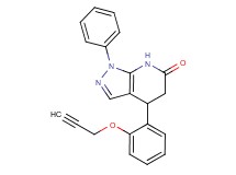 1-phenyl-4-[2-(prop-2-yn-1-yloxy)phenyl]-1,4,5,7-tetrahydro-6H-pyrazolo[3,4-b]pyridin-6-one