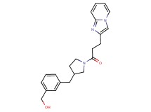 (3-{[1-(3-imidazo[1,2-a]pyridin-2-ylpropanoyl)pyrrolidin-3-yl]methyl}phenyl)methanol