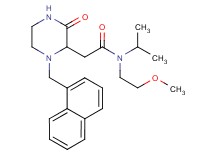 N-isopropyl-N-(2-methoxyethyl)-2-[1-(1-naphthylmethyl)-3-oxo-2-piperazinyl]acetamide