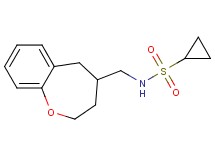 N-(2,3,4,5-tetrahydro-1-benzoxepin-4-ylmethyl)cyclopropanesulfonamide