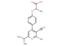 2-[4-(2-amino-3-cyano-6-isopropylpyridin-4-yl)phenoxy]propanoic acid