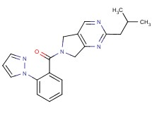 2-isobutyl-6-[2-(1H-pyrazol-1-yl)benzoyl]-6,7-dihydro-5H-pyrrolo[3,4-d]pyrimidine
