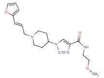 1-{1-[(2E)-3-(2-furyl)-2-propen-1-yl]-4-piperidinyl}-N-(2-methoxyethyl)-1H-1,2,3-triazole-4-carboxamide