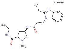 (4R)-N-ethyl-4-{[3-(2-ethyl-1H-benzimidazol-1-yl)propanoyl]amino}-1-methyl-L-prolinamide