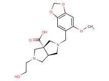 (3aS*,6aS*)-2-(2-hydroxyethyl)-5-[(6-methoxy-1,3-benzodioxol-5-yl)methyl]hexahydropyrrolo[3,4-c]pyrrole-3a(1H)-carboxylic acid