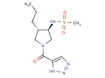 N-[(3R*,4S*)-4-propyl-1-(1H-1,2,3-triazol-5-ylcarbonyl)-3-pyrrolidinyl]methanesulfonamide