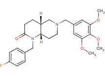 (4aR*,8aS*)-1-(4-fluorobenzyl)-6-(3,4,5-trimethoxybenzyl)octahydro-1,6-naphthyridin-2(1H)-one